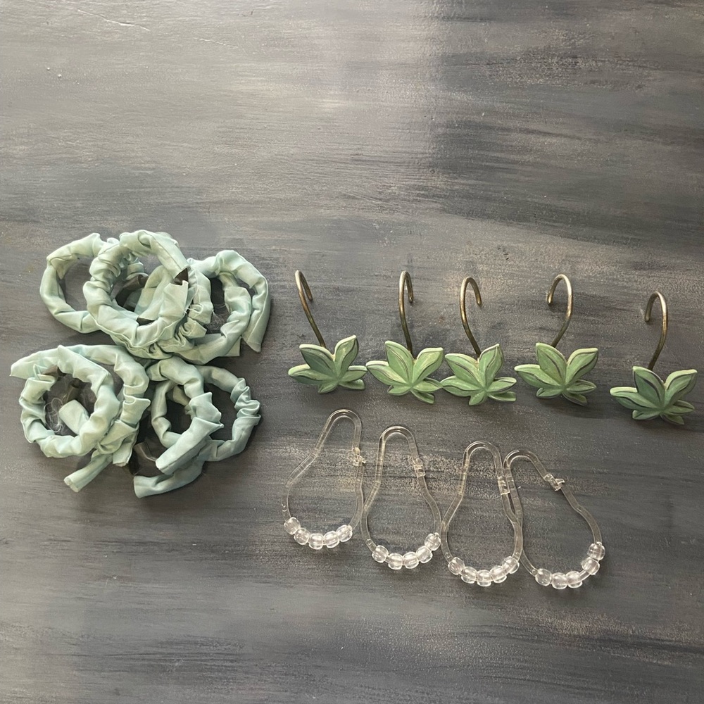 Mixed Collection Shower Curtain Hooks